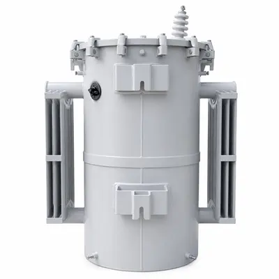 UL Single-Phase Pole-Mounted Transformer 25 / 75 / 167 kVA (13.2 kV) — product photo on white background
